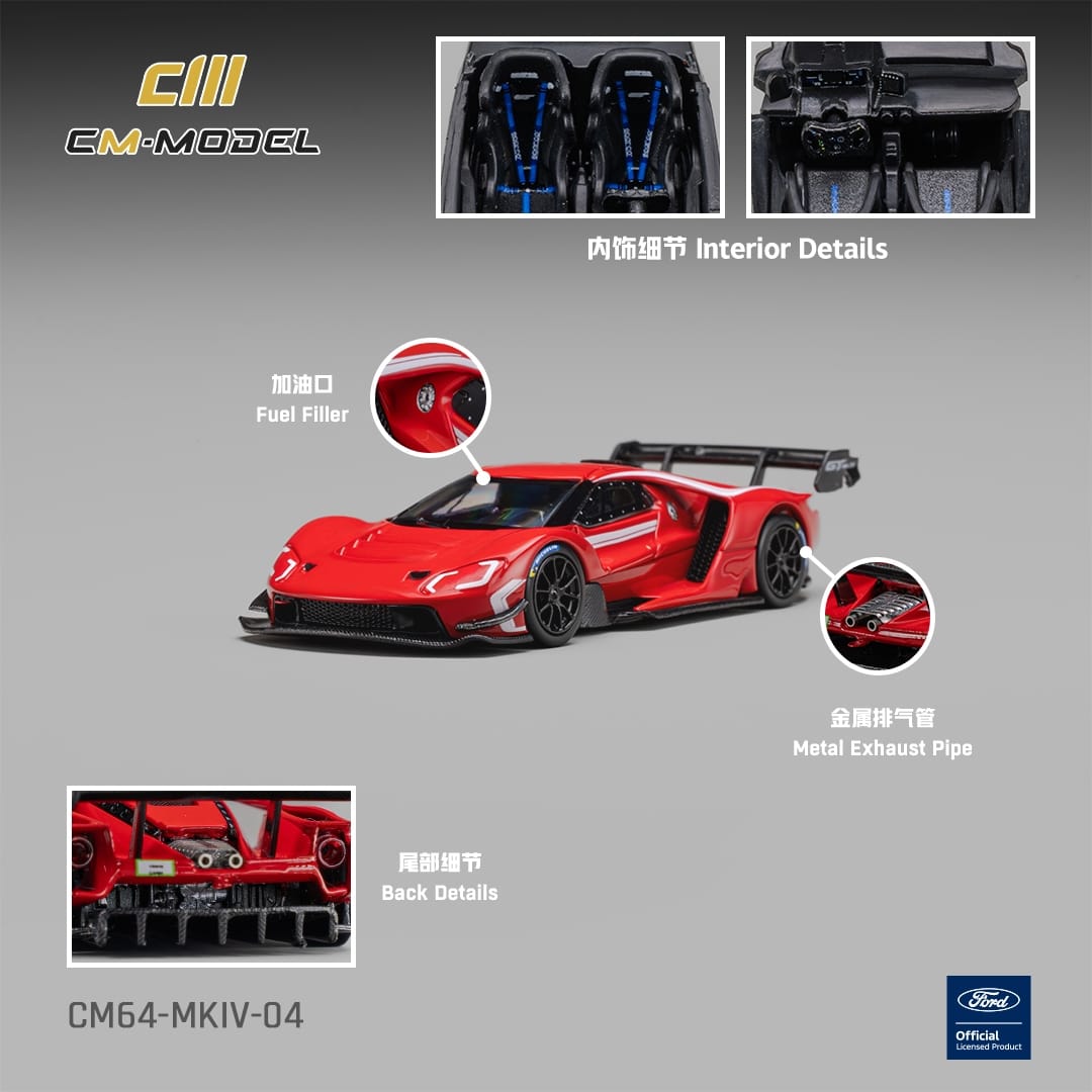 *PRE-ORDER* Ford GT Mk IV Rangoon, 1:64 Scale (Red)