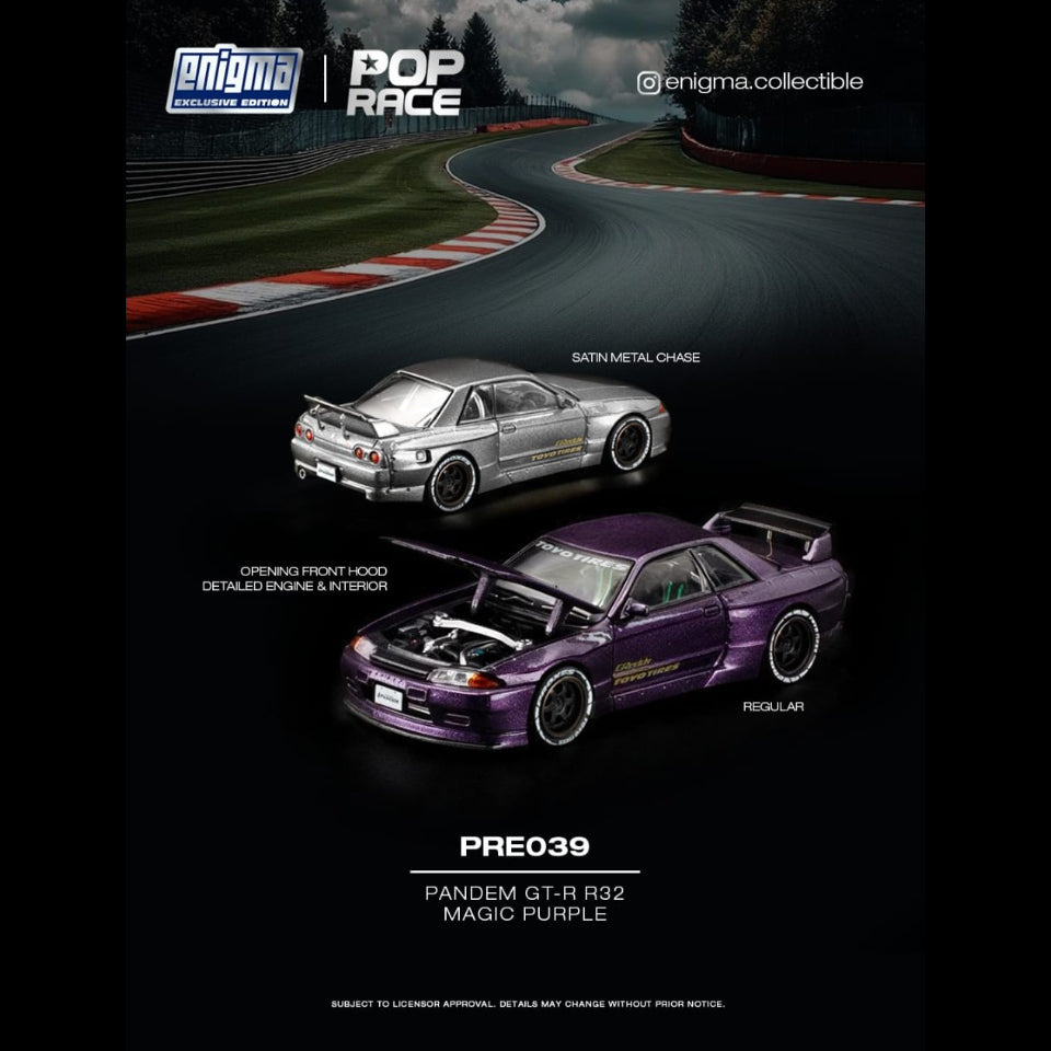 *PRE-ORDER* GT-R R32 Pandem (Chance of Chase Car), 1:64 Scale (Magic Purple)