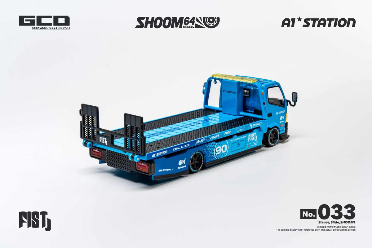 *PRE-ORDER* FIST Team Hino 300 Custom Drop-Bed Car Carrier (LHD), 1:64 Scale