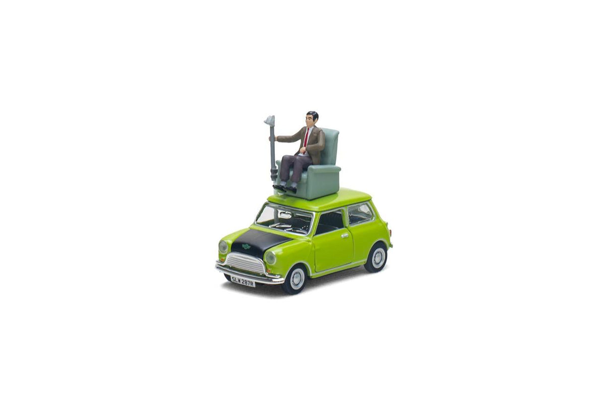 *PRE-ORDER* Morris Mini "Mr. Bean" Set (with sofa) Lime Green, 1:64 Scale