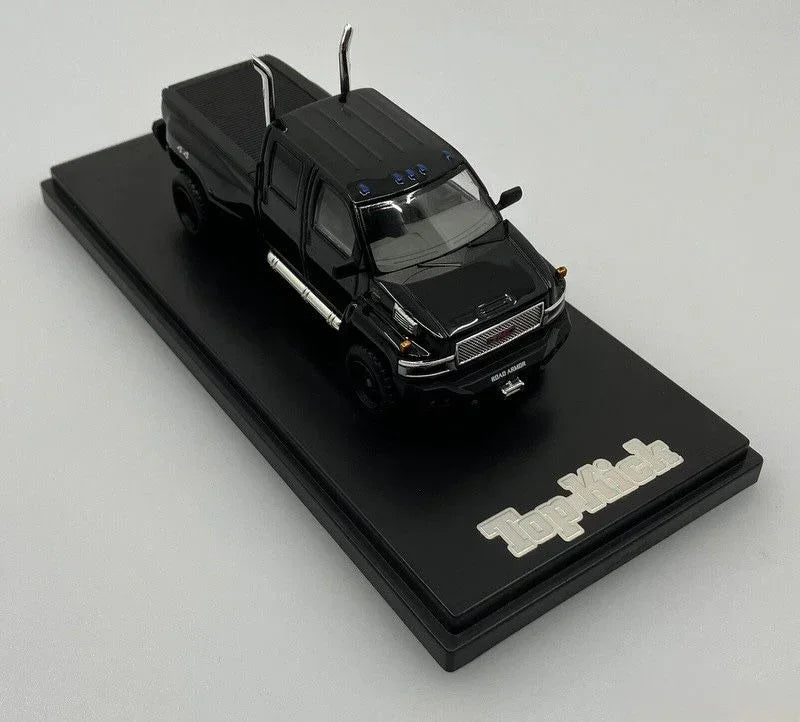 Premium scale diecast model car – Top Kick C4500 Off-Road Version, 1:64 Scale (Black) Collectible
