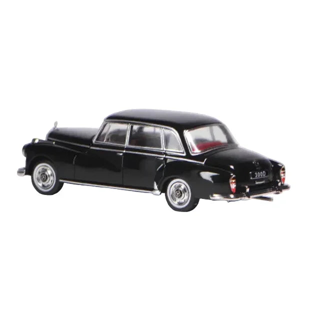Premium scale diecast model car – Mercedes-Benz 300D 1959, 1:64 Scale (Black) Collectible