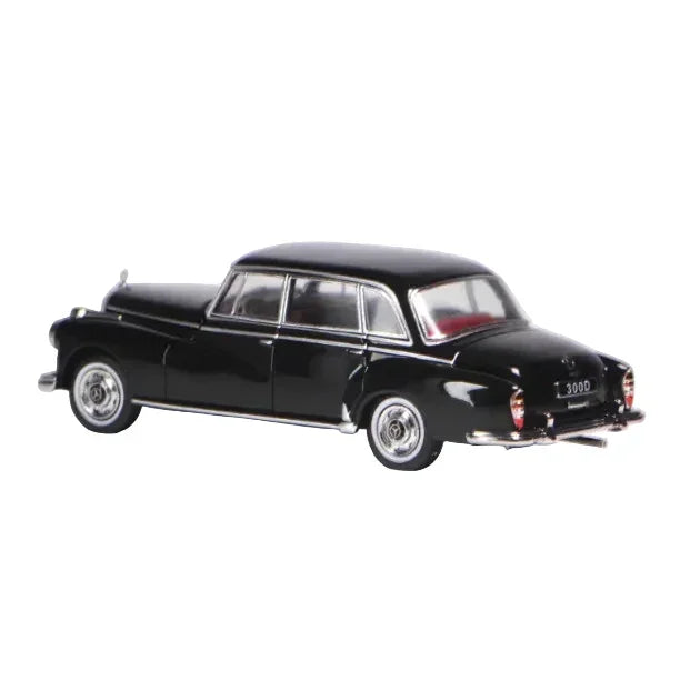 Premium scale diecast model car – Mercedes-Benz 300D 1959, 1:64 Scale (Black) Collectible