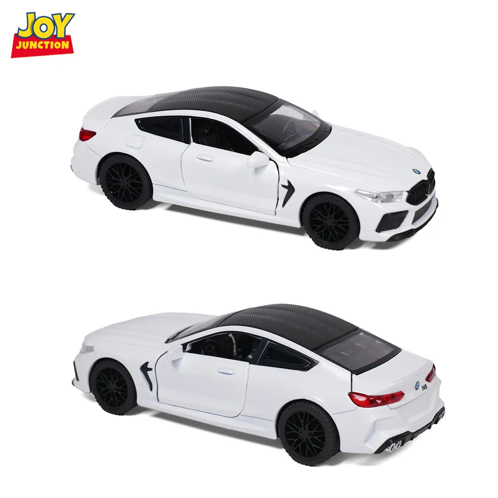 BMW M8 Model Car, 1:32 Scale (White)