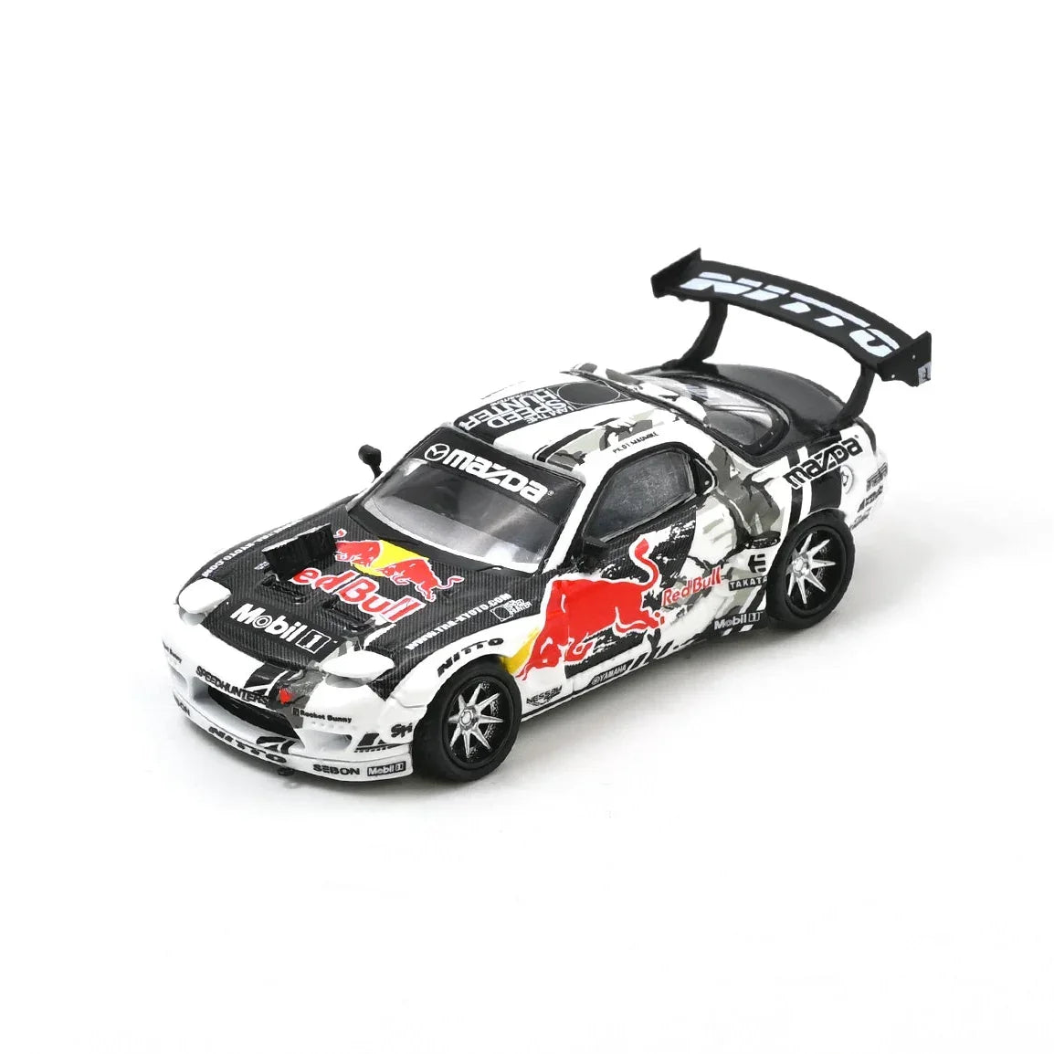 Premium scale diecast model car – *PRE-ORDER* " Mazda RX-7 MAD MIKE "MADBUL Gen6", 1:64 Scale Collectible