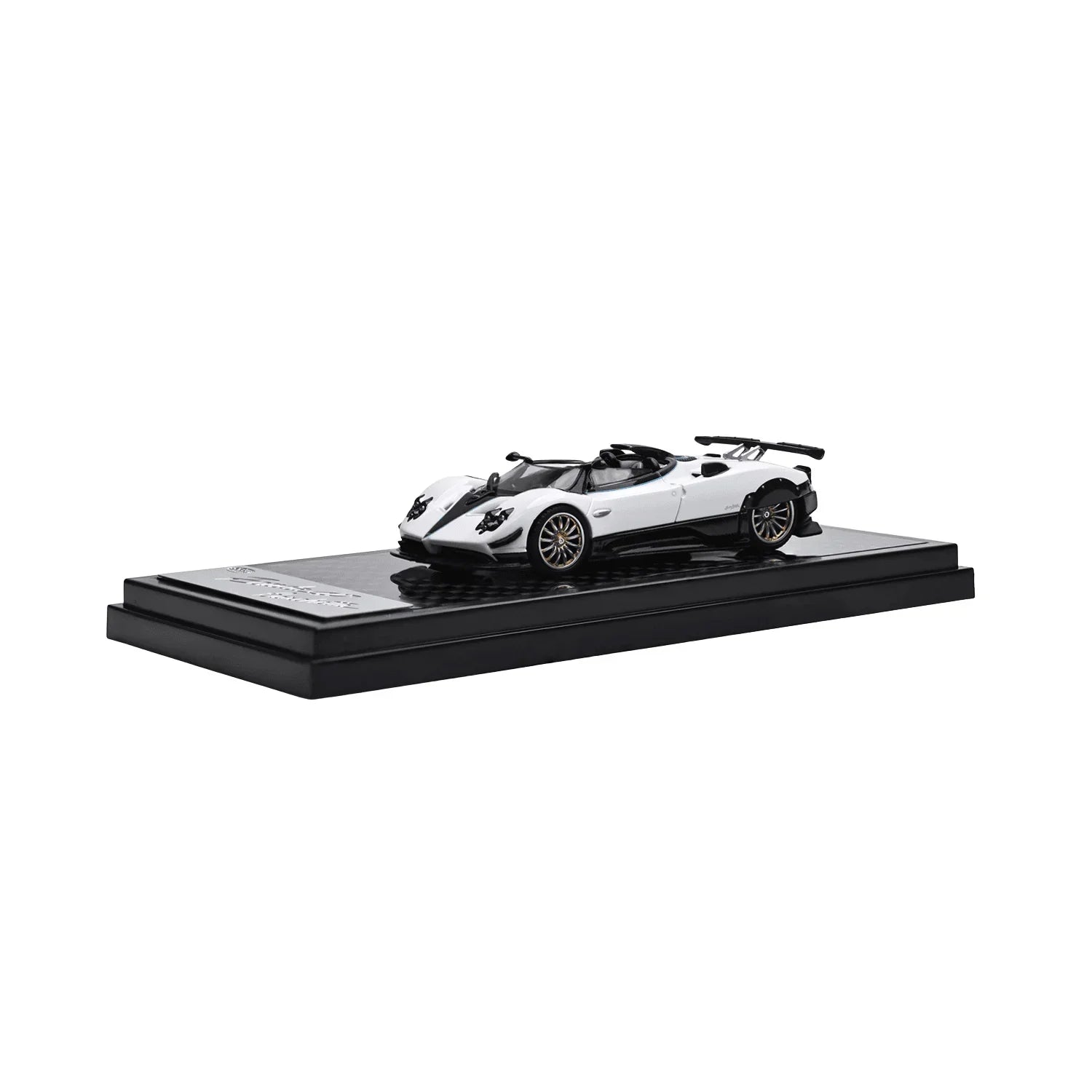 Premium scale diecast model car – Pagani Zonda HP Barchetta, 1:64 Scale (White) Collectible