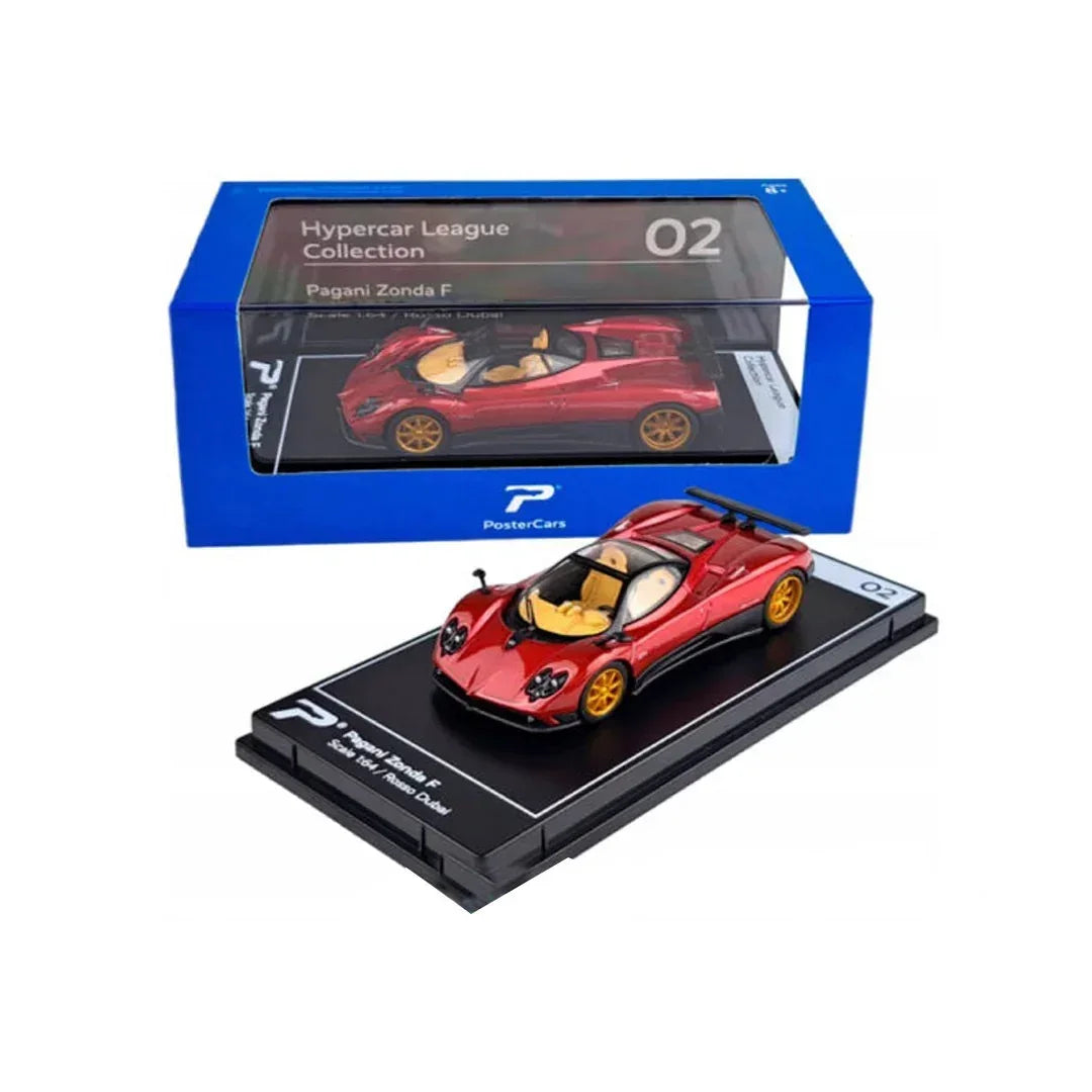 Premium scale diecast model car – Pagani Zonda F, 1:64 Scale (Red) Collectible
