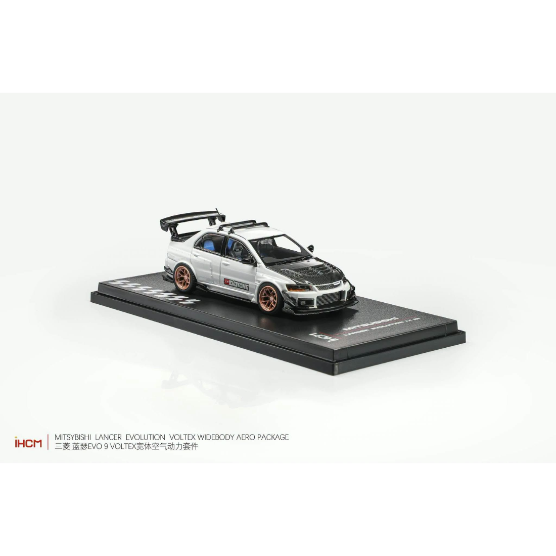 *Pre-Orders* Mitsubishi Licensed Products - Lancer GSR Evolution EVO IX, 1:64 Scale (White)