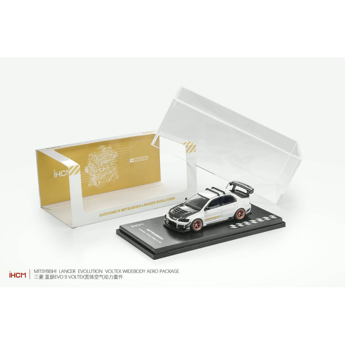 *Pre-Orders* Mitsubishi Licensed Products - Lancer GSR Evolution EVO IX, 1:64 Scale (White)