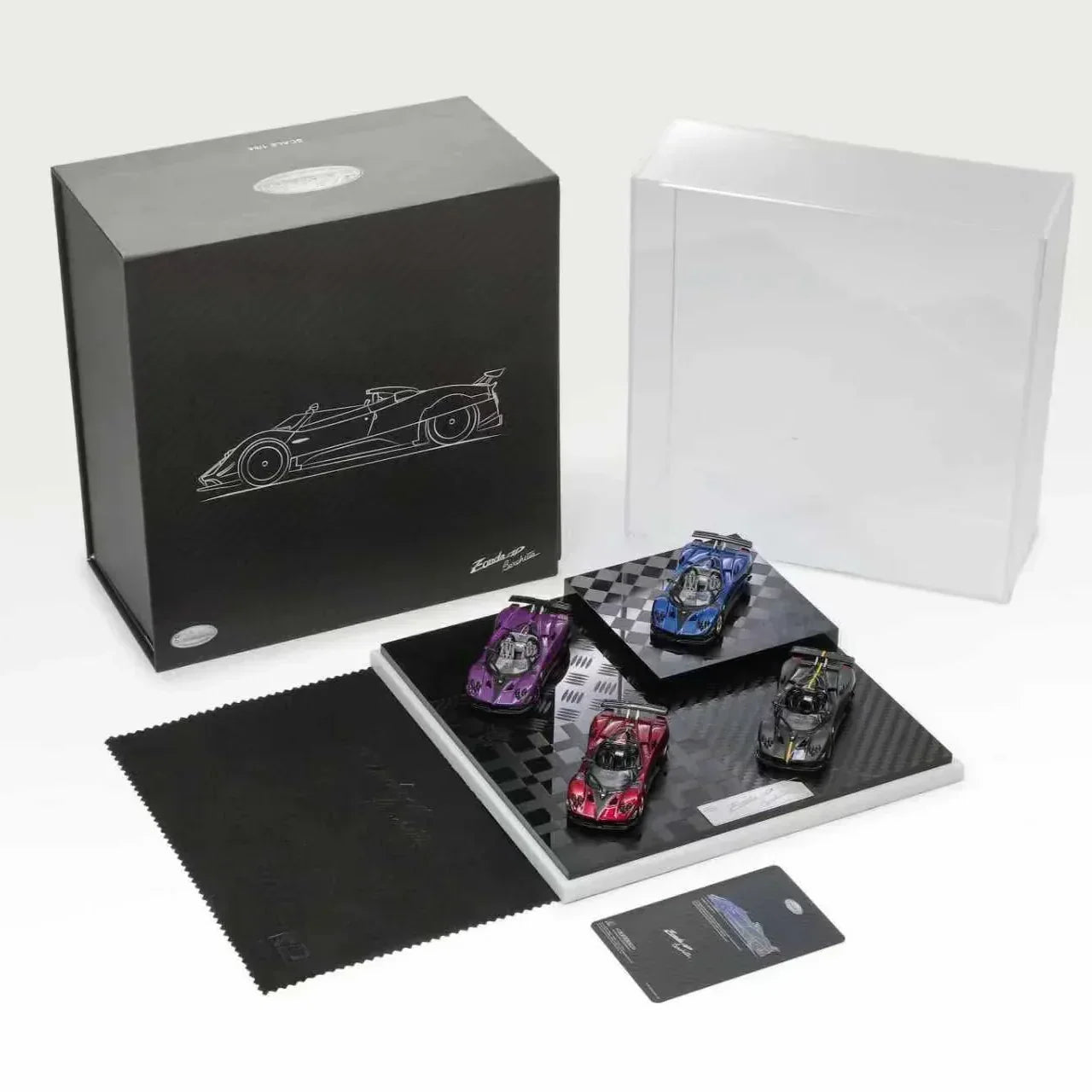 Premium scale diecast model car – Pagani Zonda HP, 1:64 Scale (Four Carbon Set) Collectible