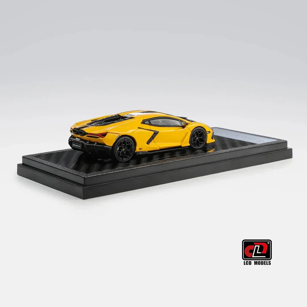 Premium scale diecast model car – Lamborghini Revuelto 20th Anniversary, 1:64 Scale (Yellow) Collectible