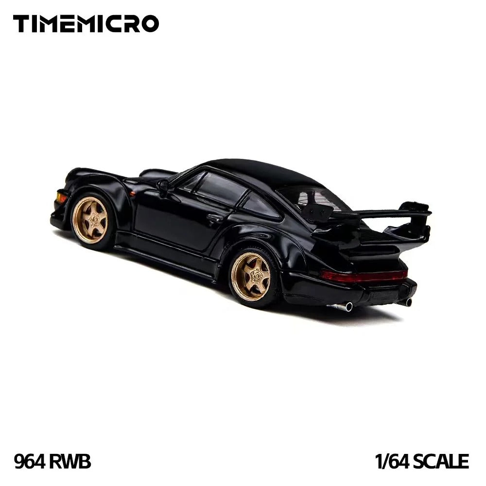 *PRE-ORDER* Time Micro Porsche RWB 964, 1:64 Scale (Black)