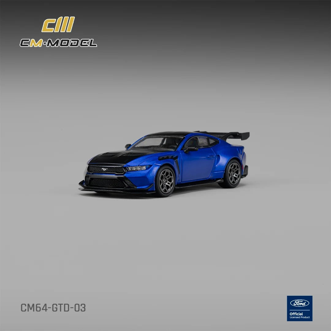 *PRE-ORDER* Ford GTD – Lightning Blue with Vivid Black Hood, 1:64 Scale