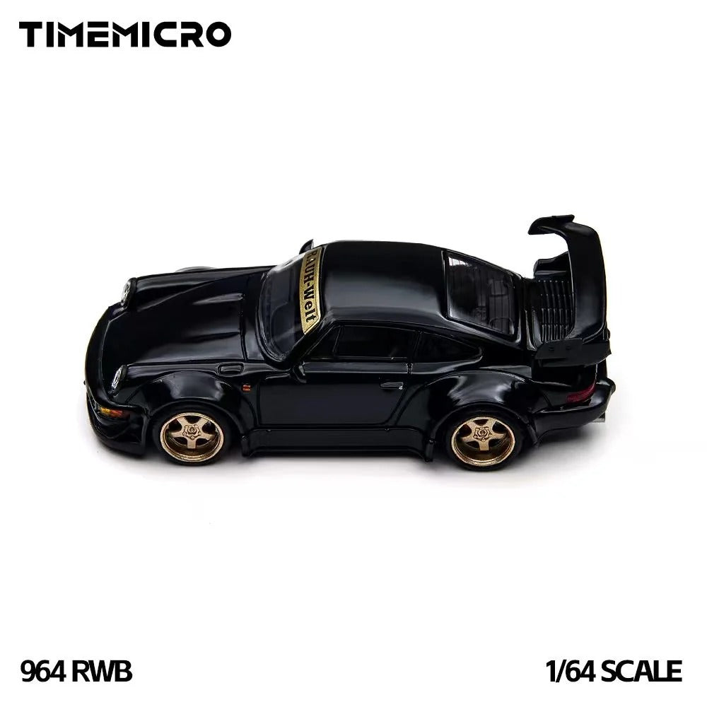 *PRE-ORDER* Time Micro Porsche RWB 964, 1:64 Scale (Black)