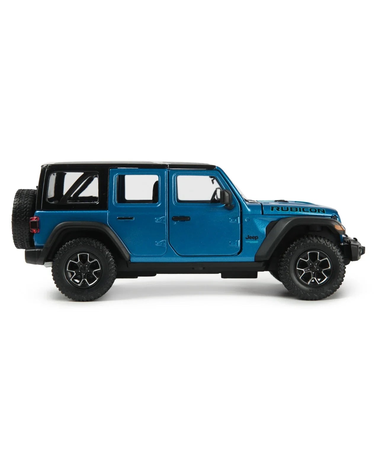 Premium scale diecast model car – Jeep Wrangler Rubicon 4xe, 1:24 Scale (Blue) Collectible