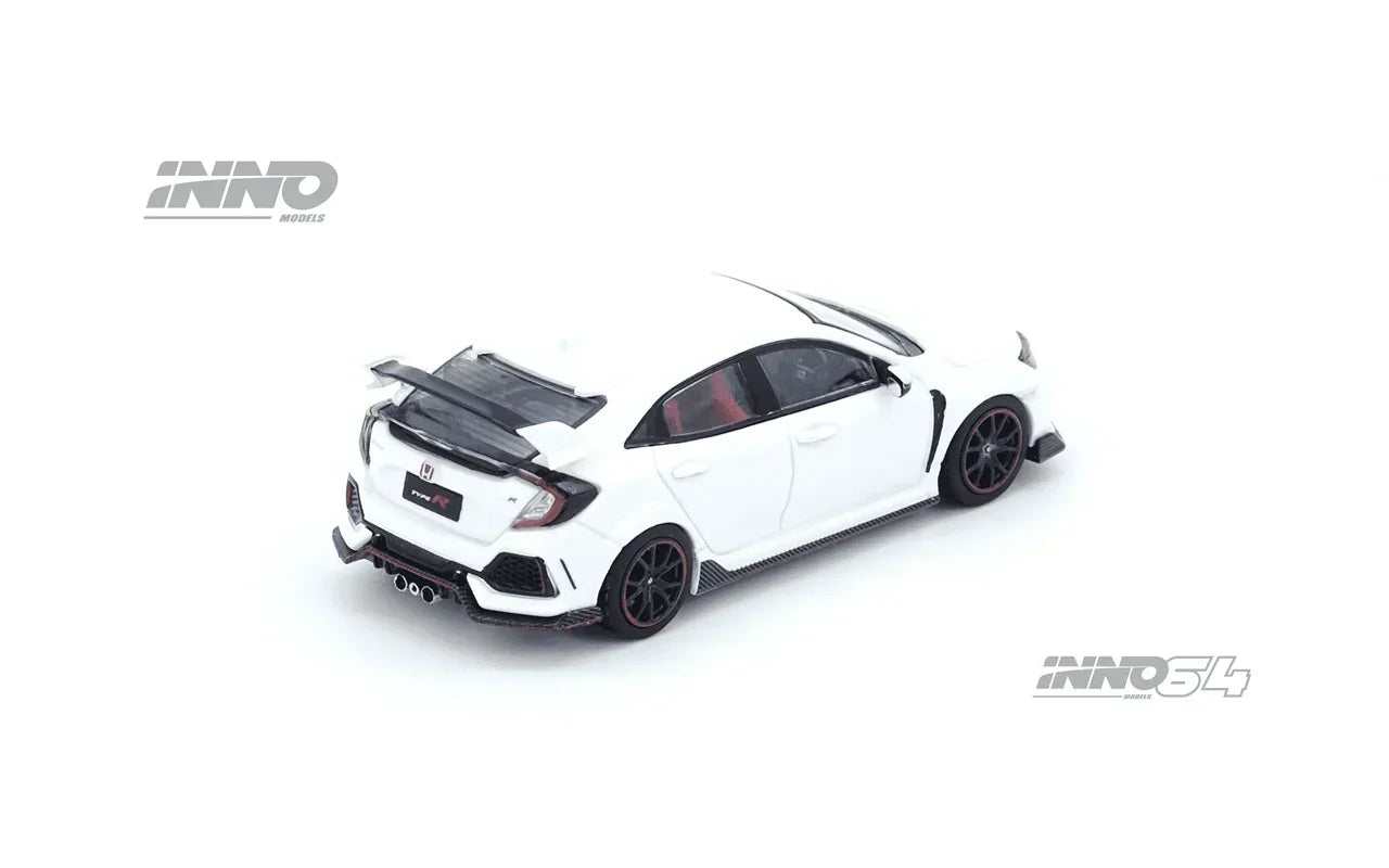 Premium scale diecast model car – Honda Civic TYPE-R (FK8), 1:64 Scale (White) Collectible