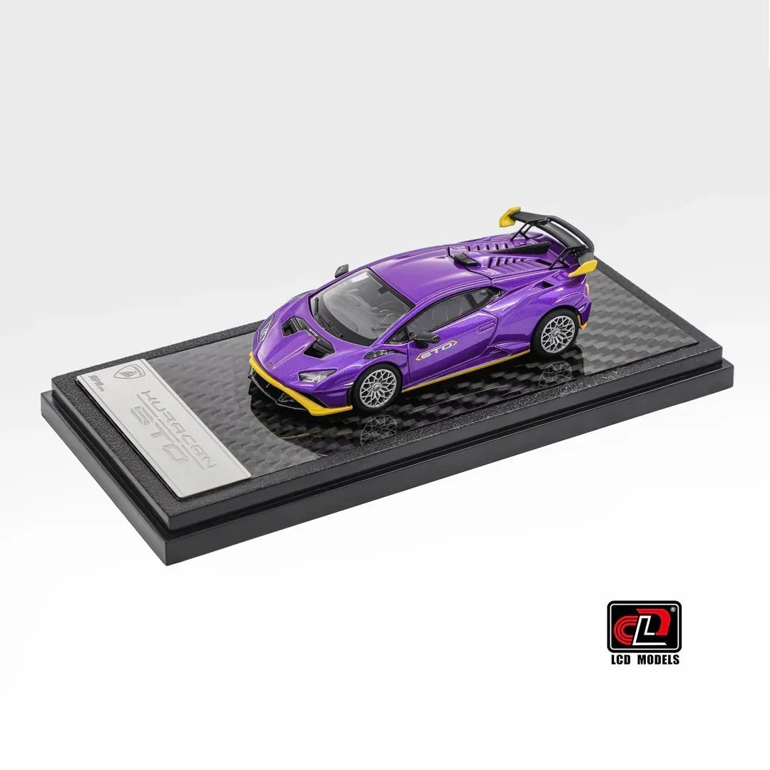 Premium scale diecast model car – Lamborghini Huracan STO, 1:64 Scale (Purple) Collectible