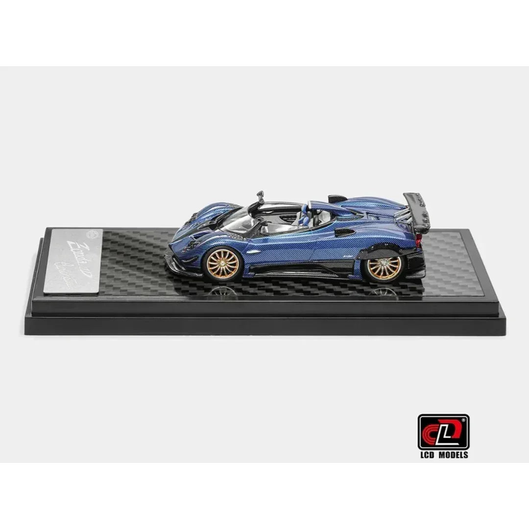 Premium scale diecast model car – Pagani Zonda HP, 1:64 Scale (Carbon Blue) Collectible