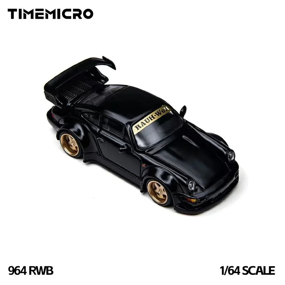 *PRE-ORDER* Time Micro Porsche RWB 964, 1:64 Scale (Black)