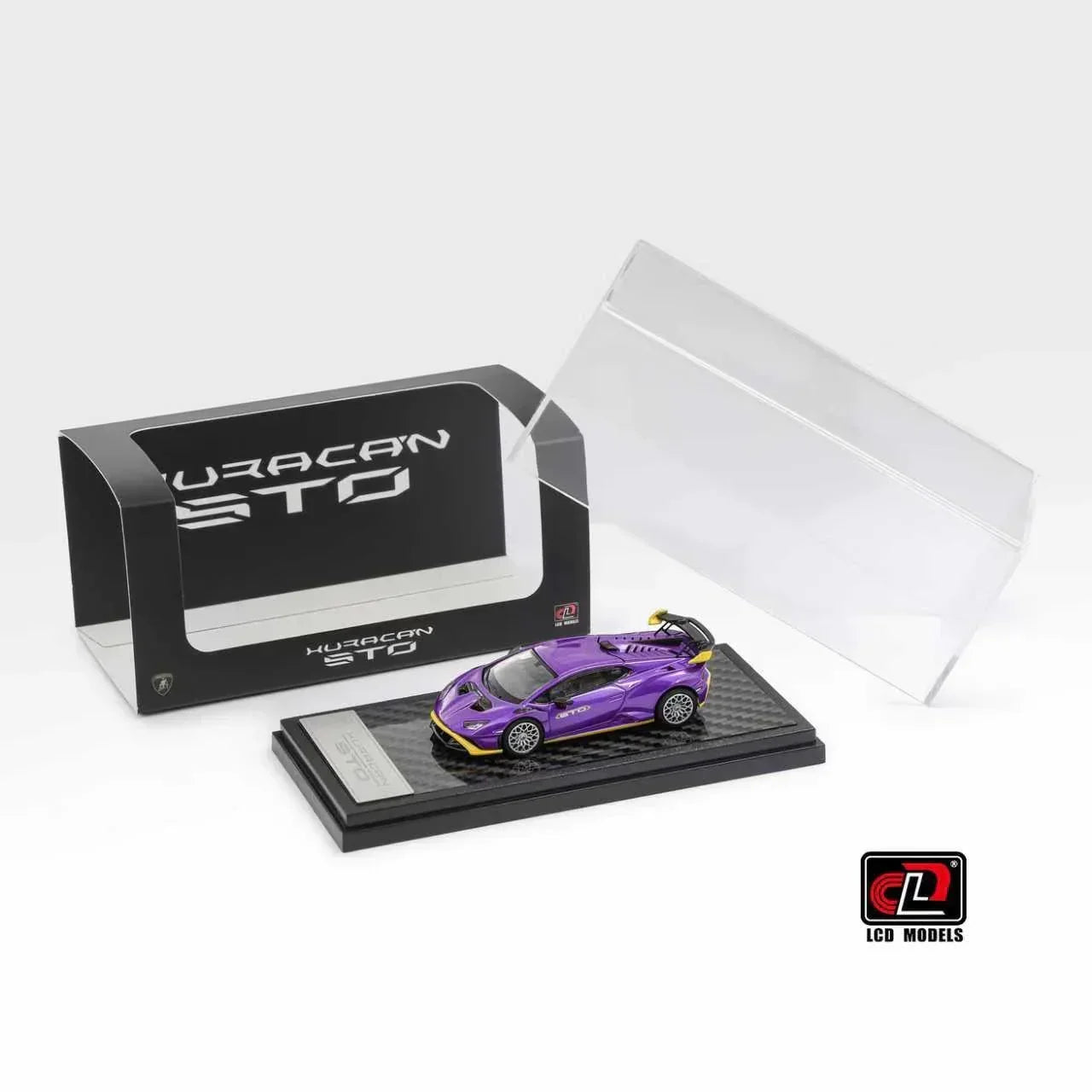 Premium scale diecast model car – Lamborghini Huracan STO, 1:64 Scale (Purple) Collectible