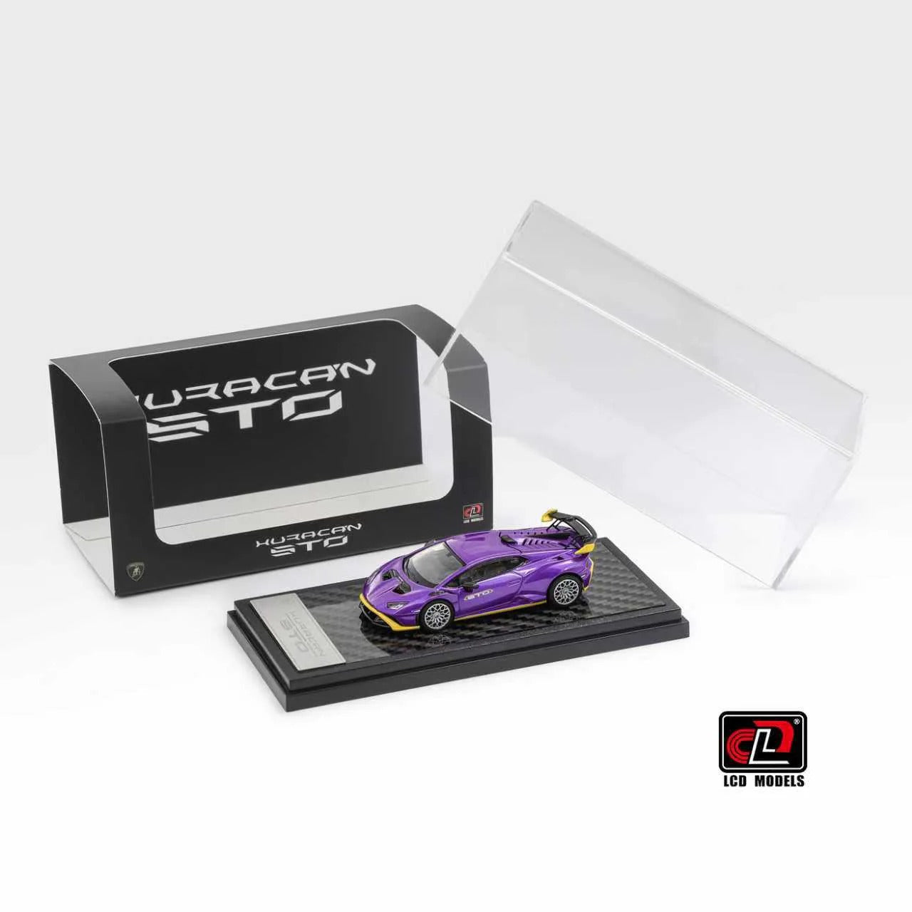 Premium scale diecast model car – Lamborghini Huracan STO, 1:64 Scale (Purple) Collectible
