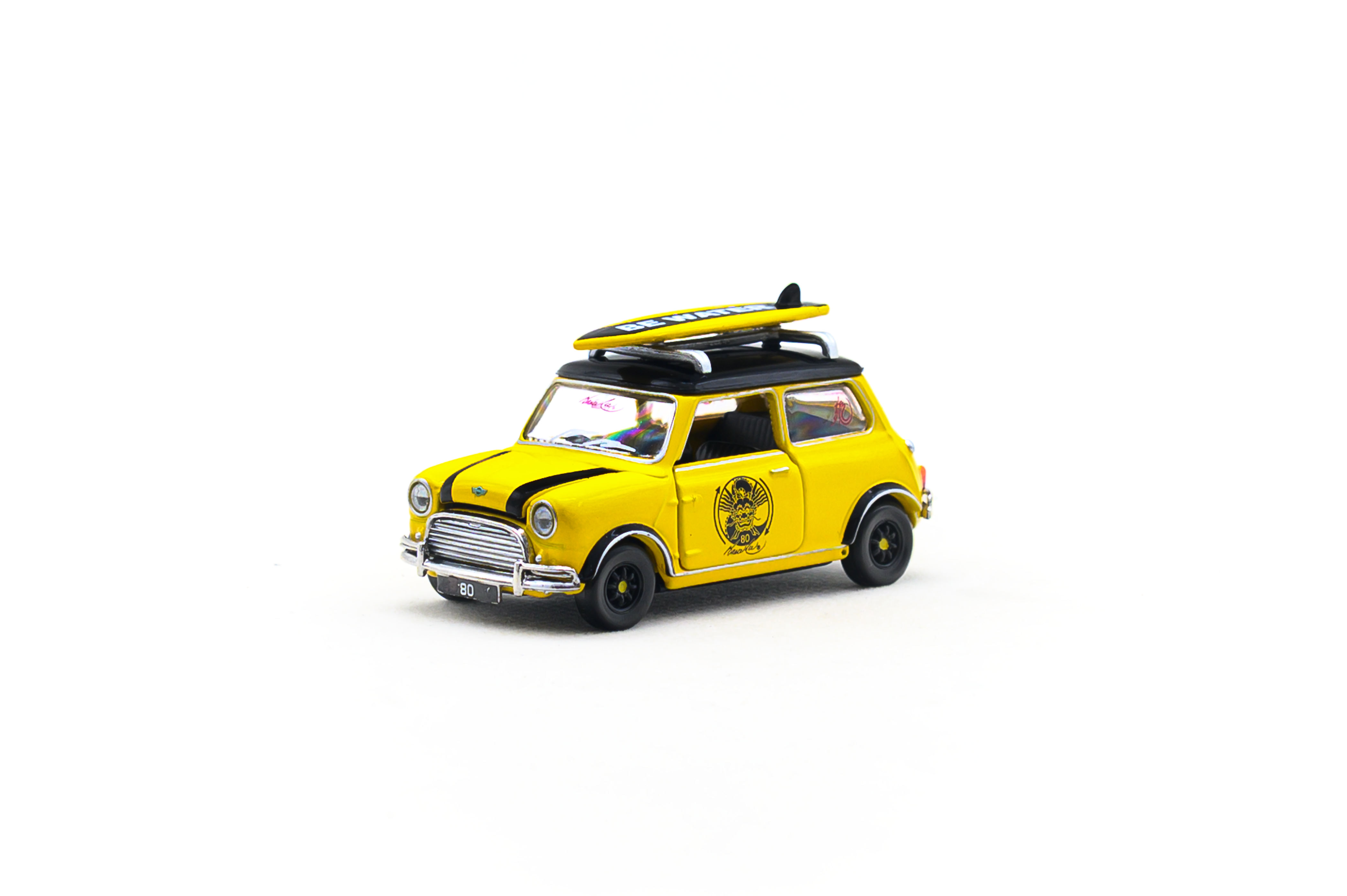Premium scale diecast model car – Mini Cooper Mk 1 Bruce Lee Edition, 1:50 Scale Collectible