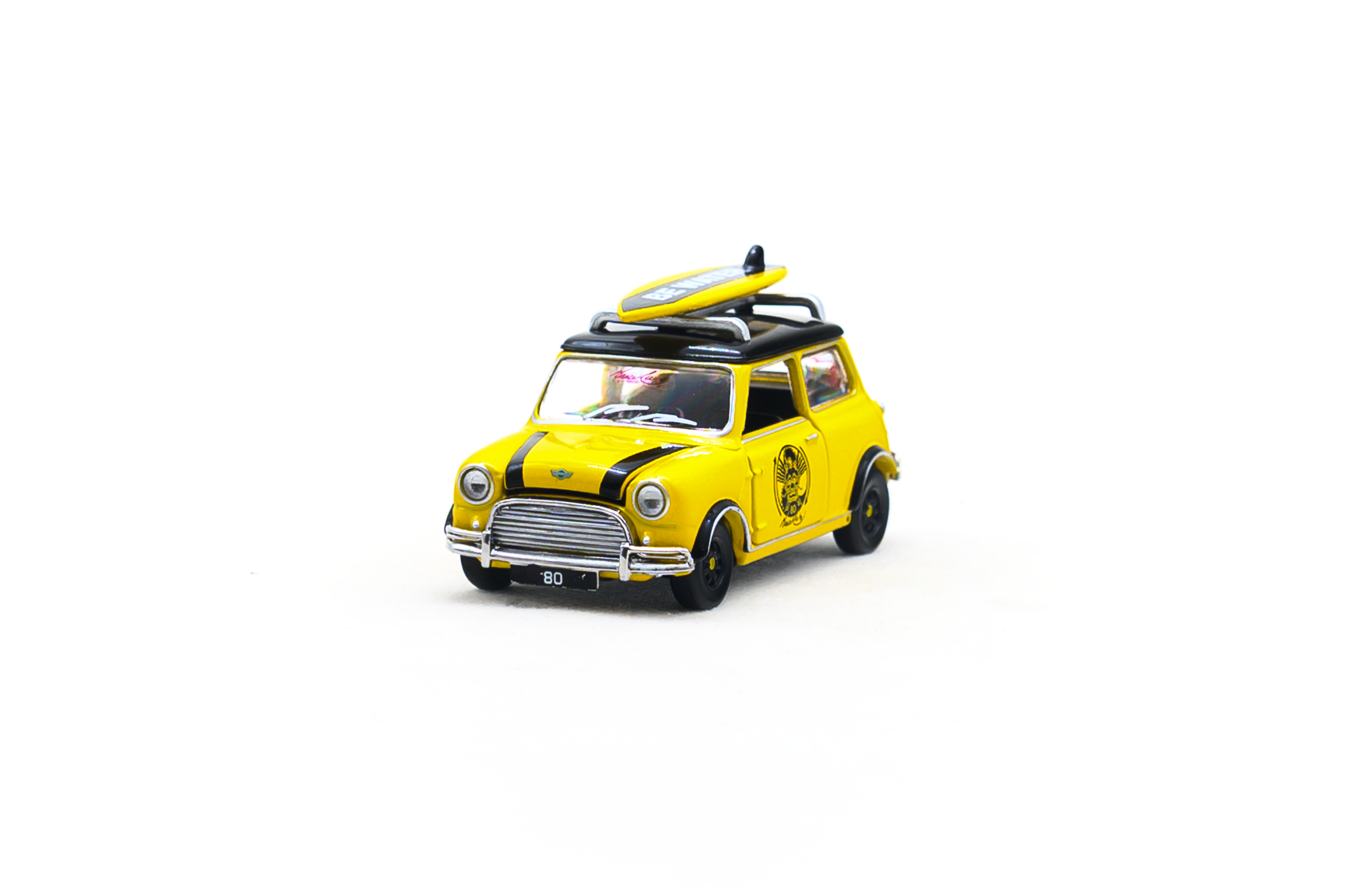 Premium scale diecast model car – Mini Cooper Mk 1 Bruce Lee Edition, 1:50 Scale Collectible