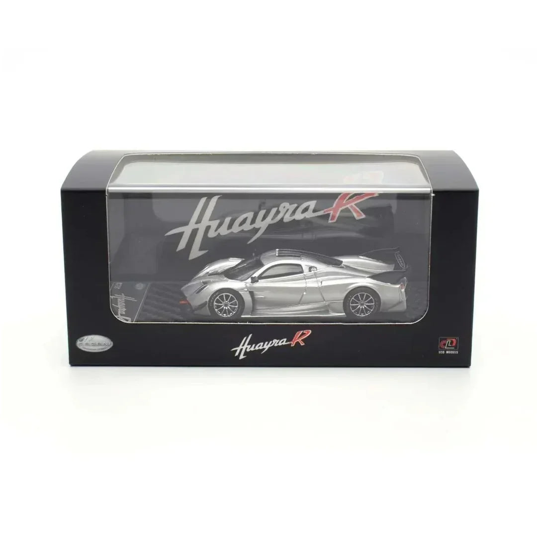 Premium scale diecast model car – Pagani Huayra R, 1:64 Scale (Silver) Collectible