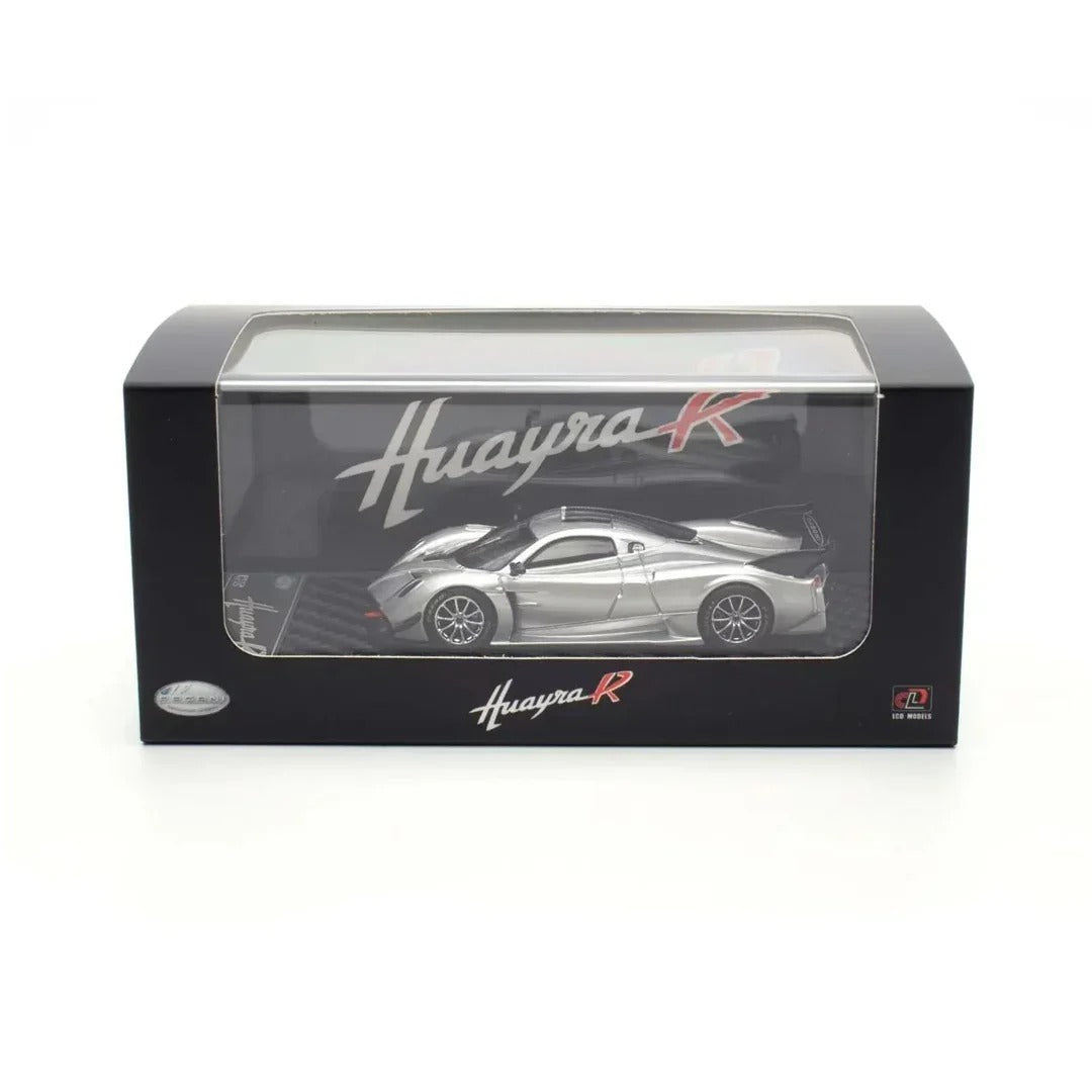 Premium scale diecast model car – Pagani Huayra R, 1:64 Scale (Silver) Collectible
