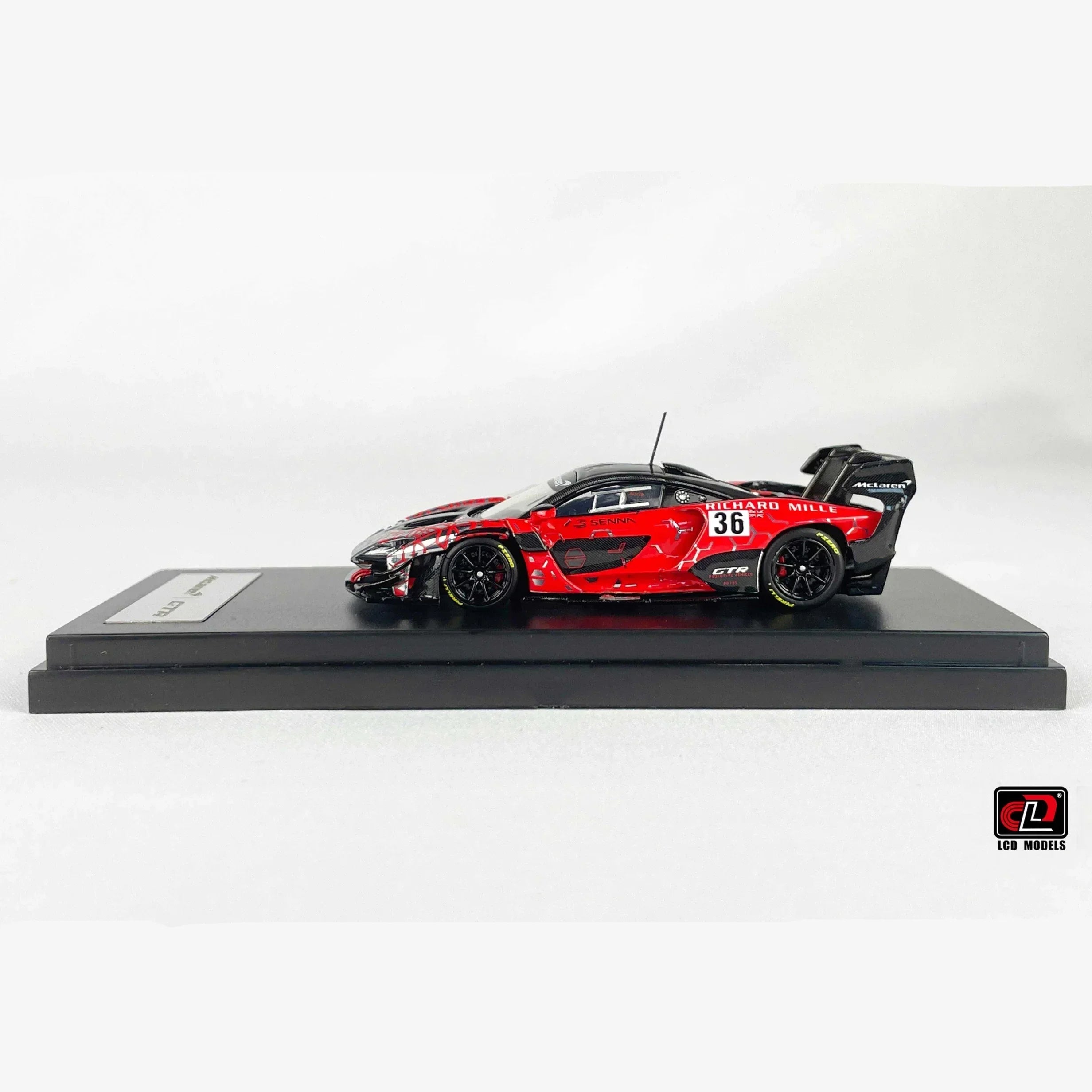 Premium scale diecast model car – McLaren Senna GTR Foshan APA XPO Special Package 2025, 1:64 Scale (Electroplating Red) Collectible