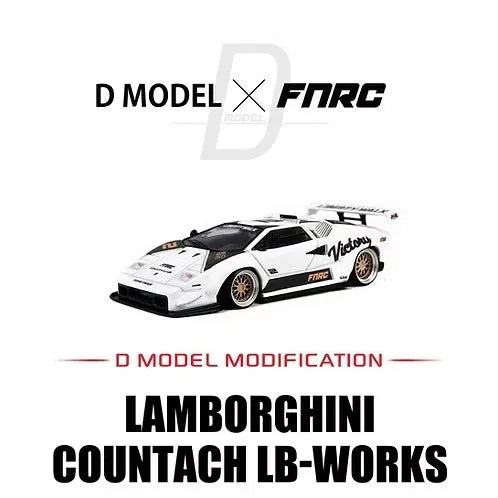 Premium scale diecast model car – Lamborghini Countach LB-WORKS (FNRC), 1:64 Scale Collectible