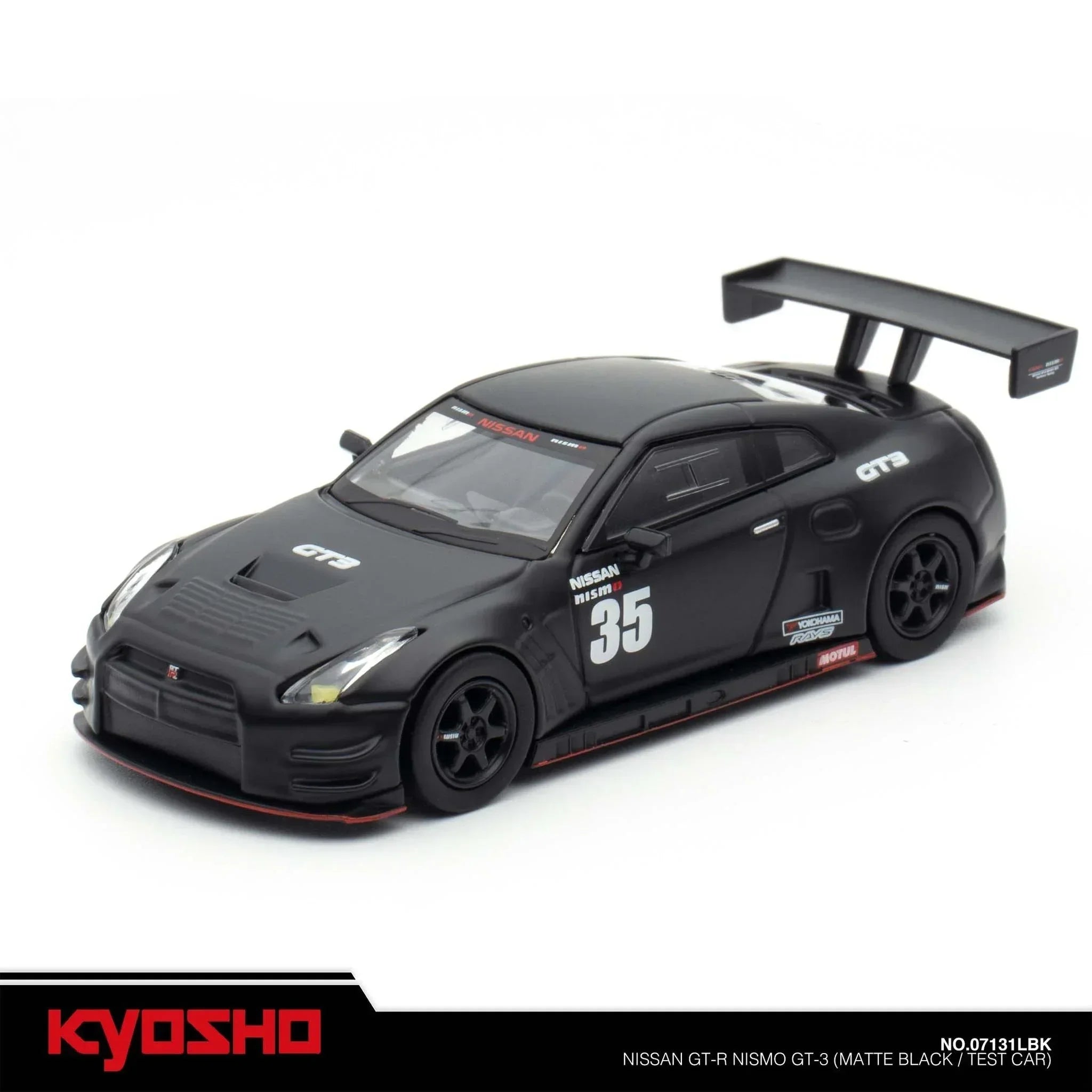 Premium scale diecast model car – Nissan GT-R Nismo GT-3, 1:64 Scale (Matte Black) Collectible