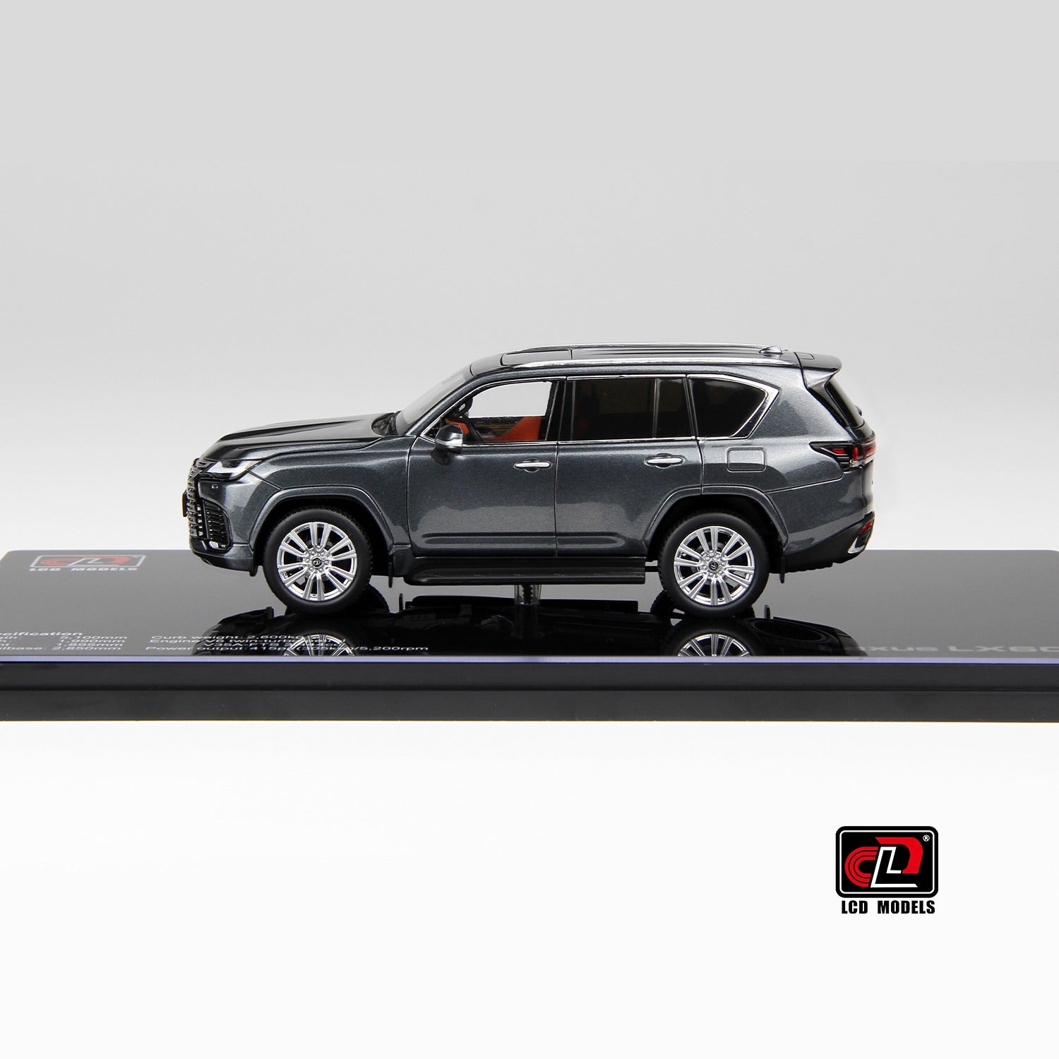 Premium scale diecast model car – LEXUS LX600, 1:43 Scale (Grey) Collectible