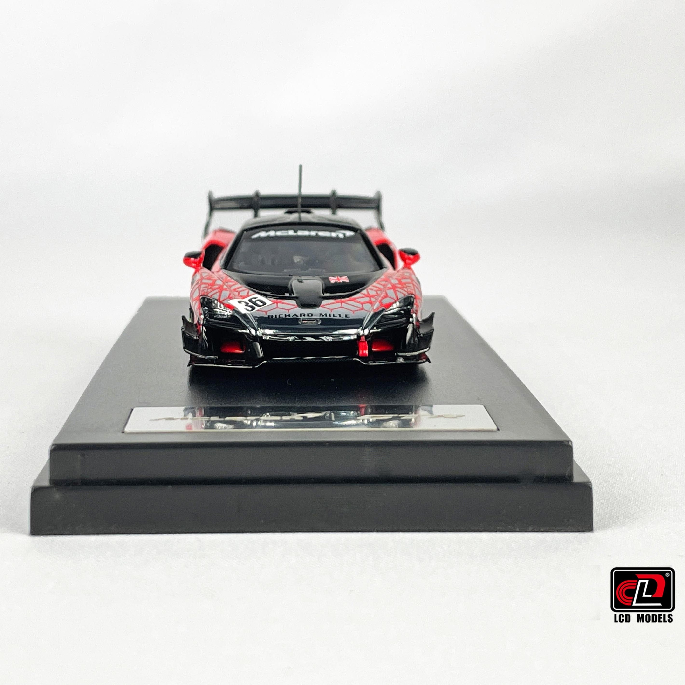 Premium scale diecast model car – McLaren Senna GTR Foshan APA XPO Special Package 2025, 1:64 Scale (Electroplating Red) Collectible