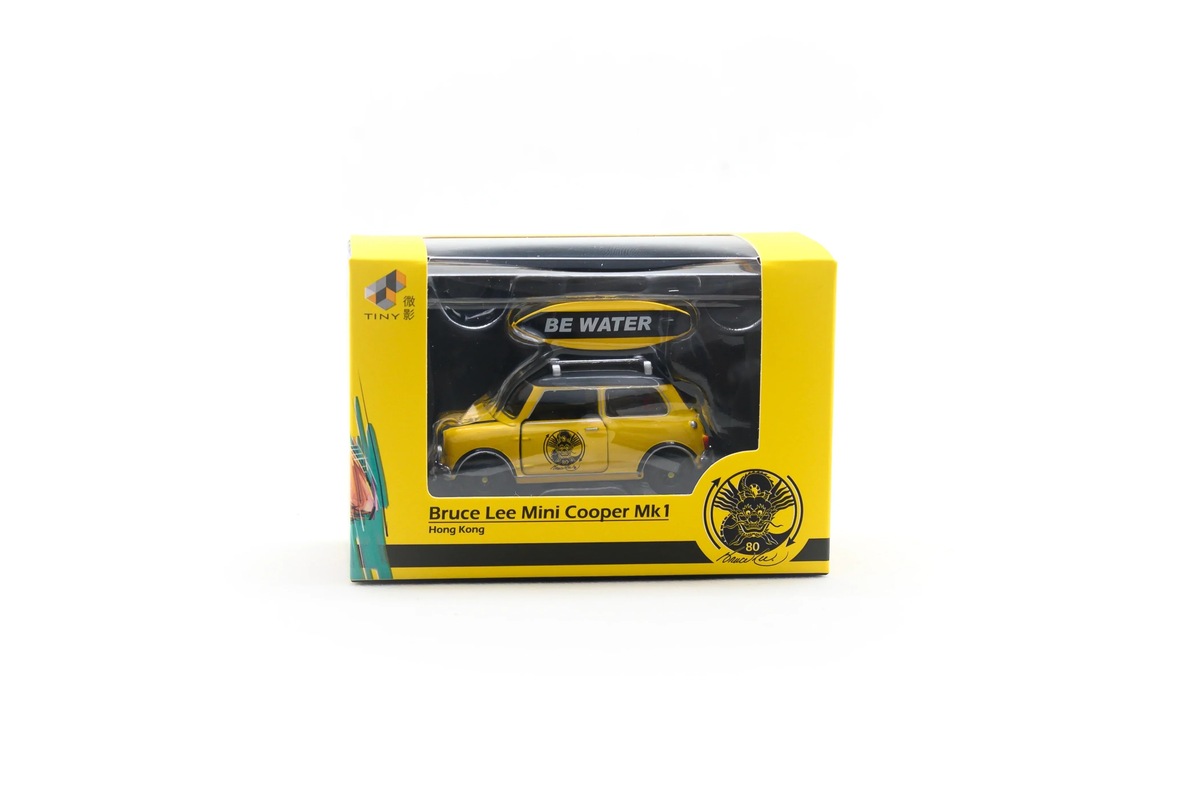 Premium scale diecast model car – Mini Cooper Mk 1 Bruce Lee Edition, 1:50 Scale Collectible