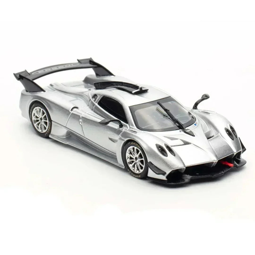 Premium scale diecast model car – Pagani Huayra R, 1:64 Scale (Silver) Collectible