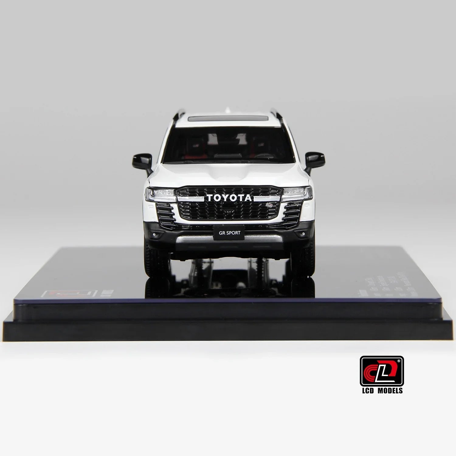 Premium scale diecast model car – Toyota LC300-GR Sport, 1:43 Scale (White) Collectible