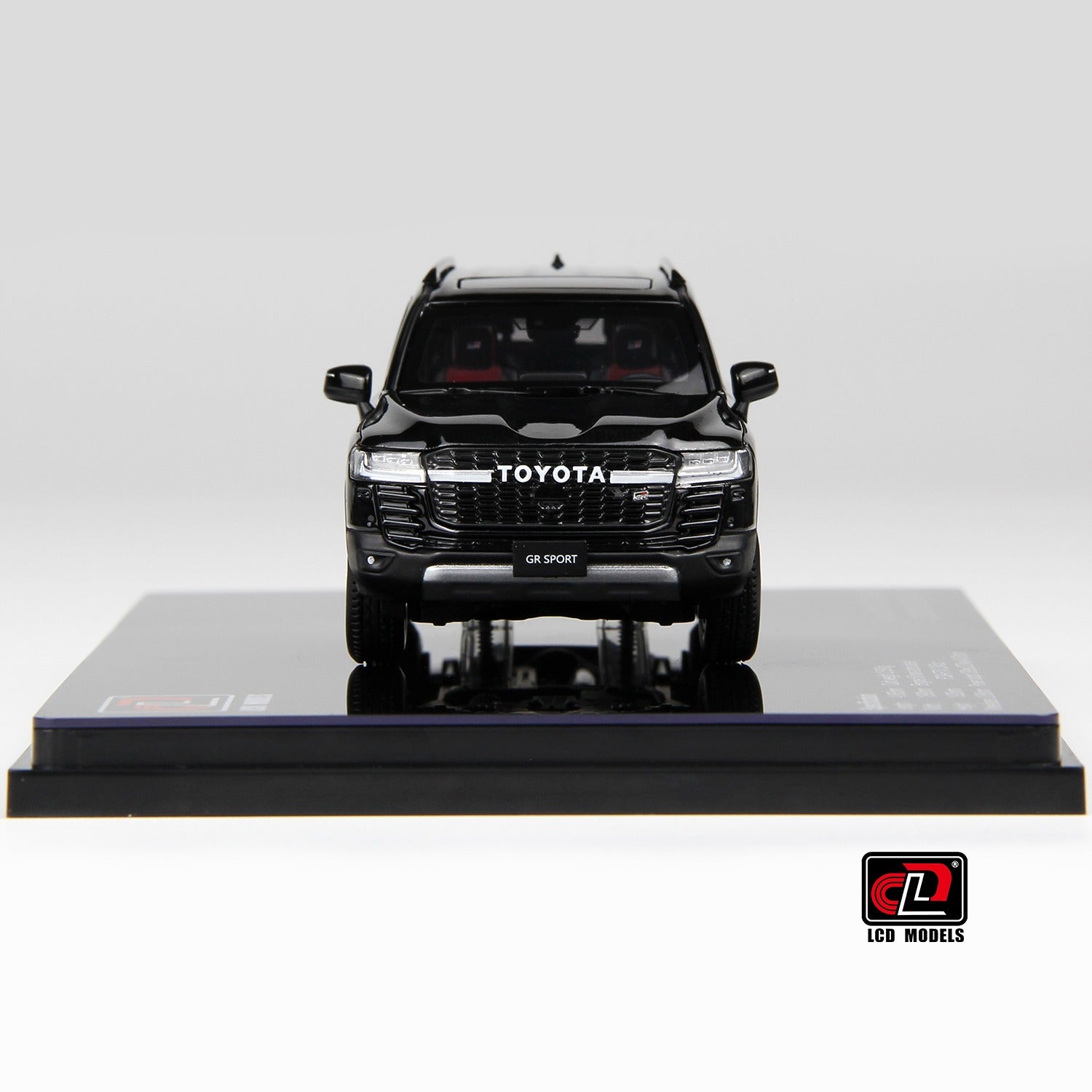 Premium scale diecast model car – Toyota LC300-GR Sport, 1:43 Scale (Black) Collectible