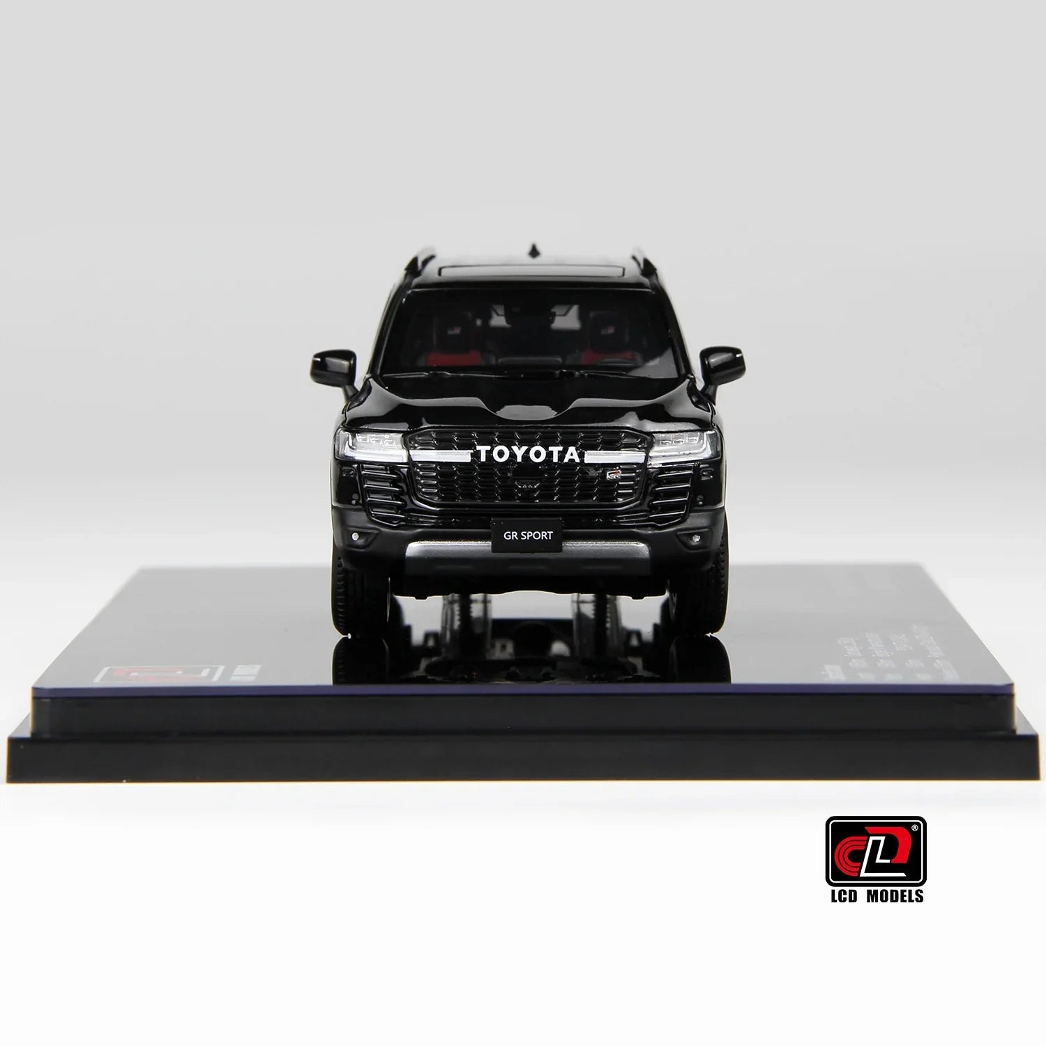 Premium scale diecast model car – Toyota LC300-GR Sport, 1:43 Scale (Black) Collectible