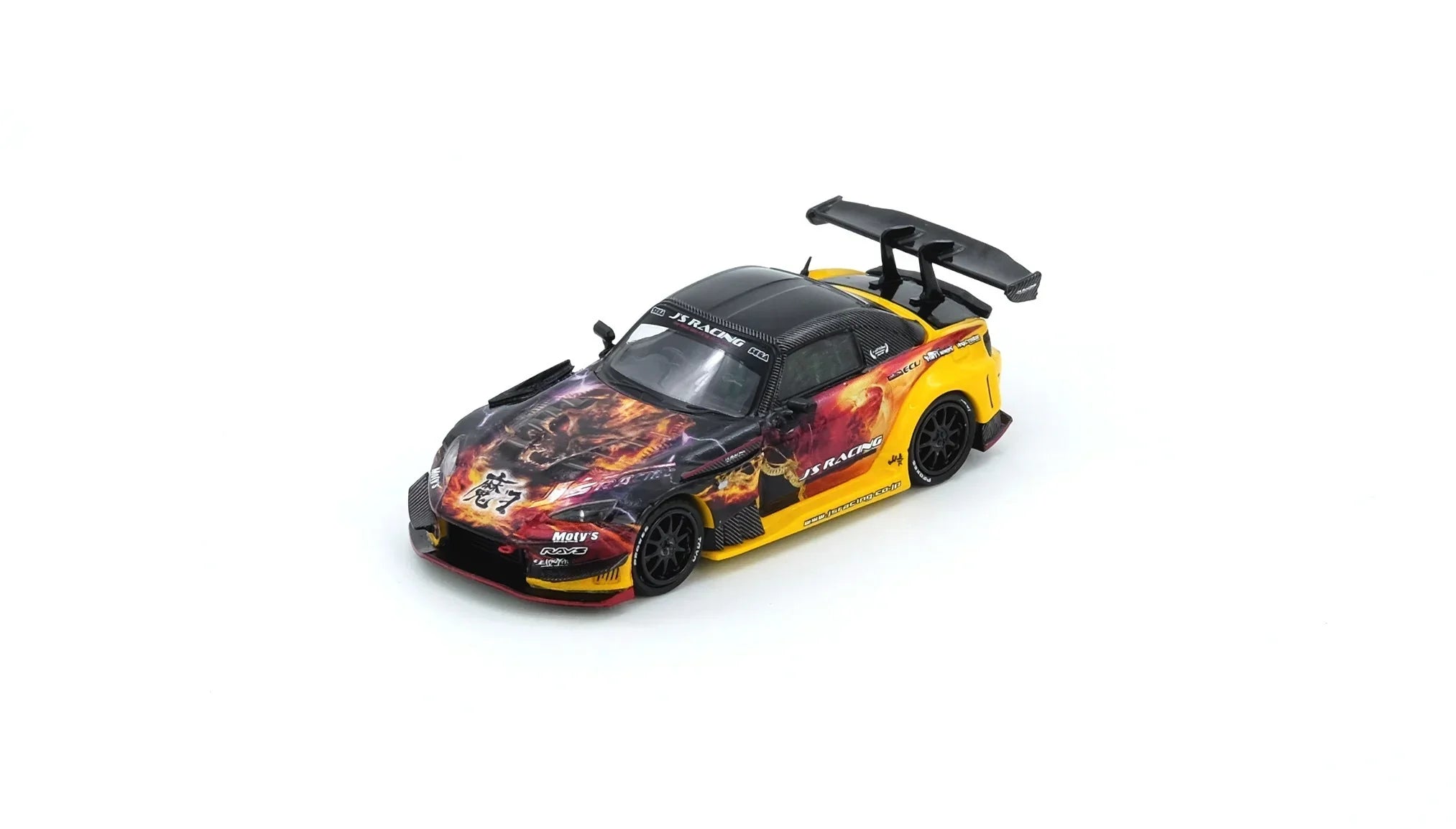 Premium scale diecast model car – *PRE-ORDER* Honda S2000 J'S Racing Maou, 1:64 Scale Collectible