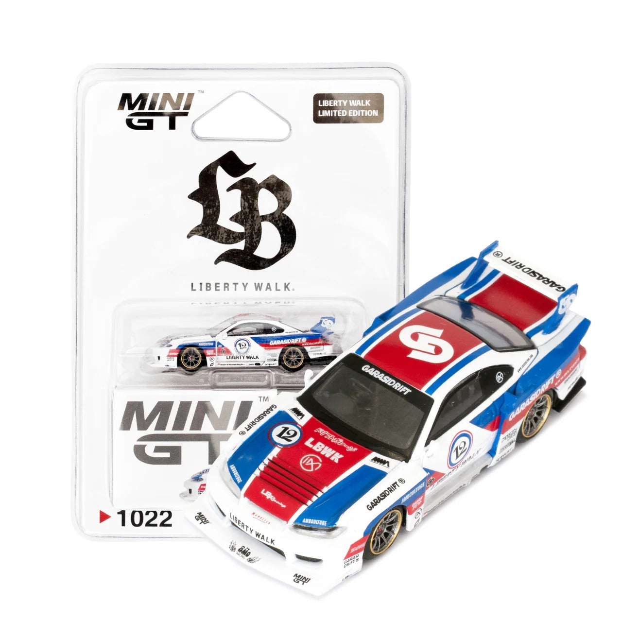 *PRE-ORDER* Wataru Kato Signed Exclusive - Mini GT (Liberty Walk Limited Edition) Nissan S15, 1:64 Scale (Silvia Blister)