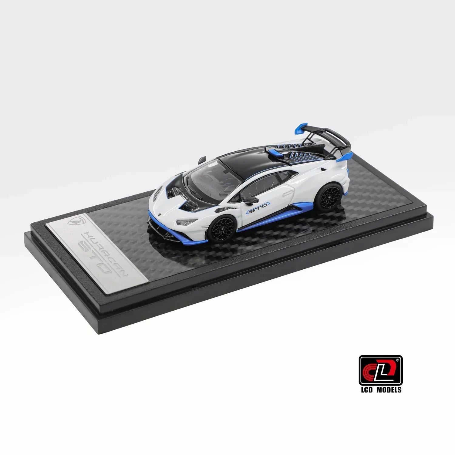 Premium scale diecast model car – Lamborghini Huracan STO, 1:64 Scale (White) Collectible