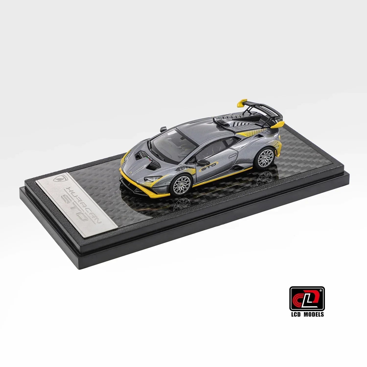 Premium scale diecast model car – Lamborghini Huracan STO Foshan APA XPO Special Package 2025, 1:64 Scale (Silver Grey) Collectible