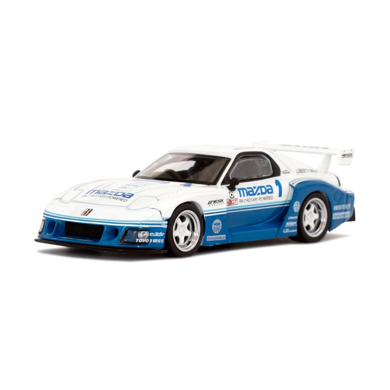 *PRE-ORDER* Wataru Kato Signed Exclusive - Mini GT (Liberty Walk Limited Edition) Mazda RX7 Blister, 1:64 Scale