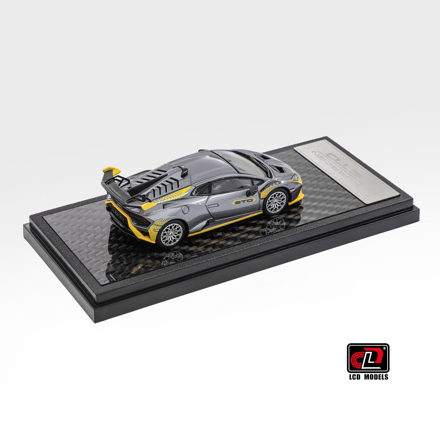 Premium scale diecast model car – Lamborghini Huracan STO Foshan APA XPO Special Package 2025, 1:64 Scale (Silver Grey) Collectible