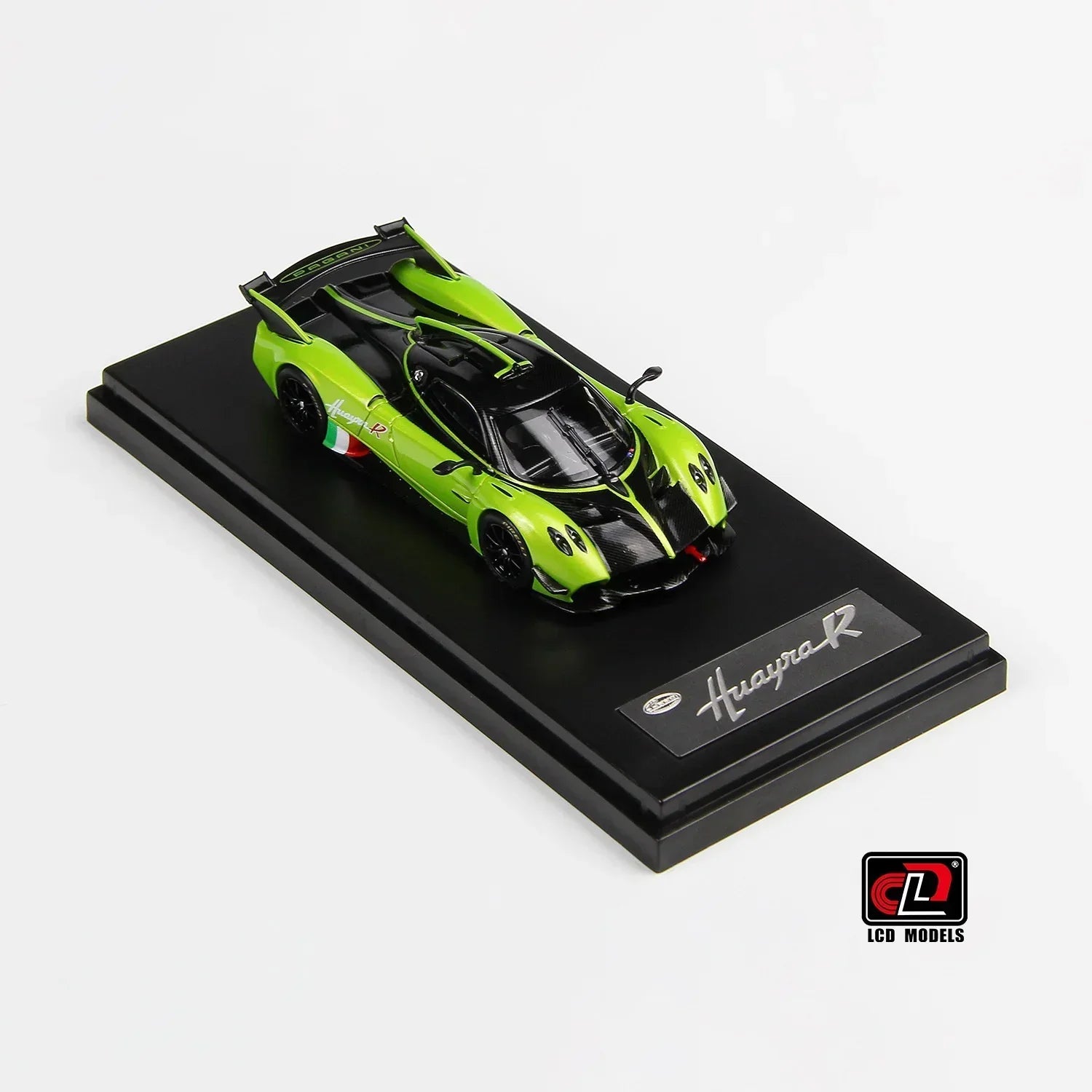 Premium scale diecast model car – Pagani Huayra R, 1:64 Scale (Green) Collectible