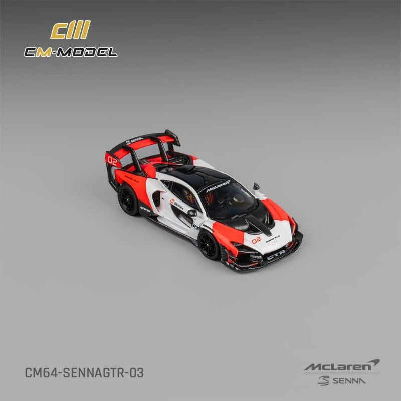 McLaren Senna GTR, 1:64 Scale (White & Red)