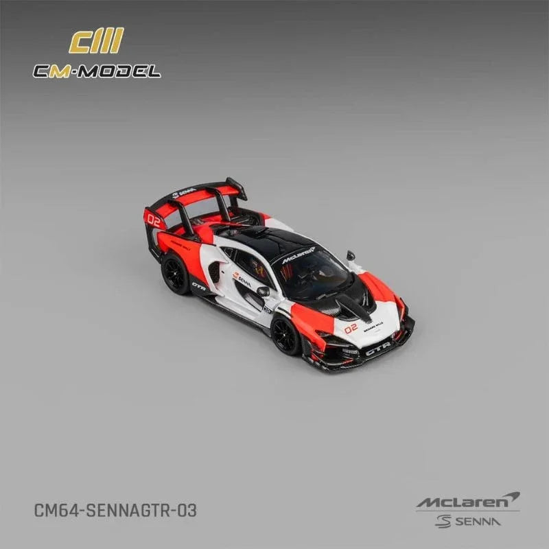 McLaren Senna GTR, 1:64 Scale (White & Red)