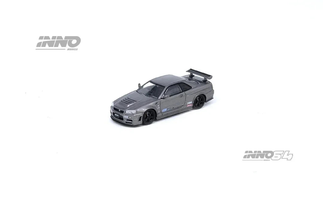 Premium scale diecast model car – *PRE-ORDER* Nissan Skyline GT-R (R34) Omori Factory "Clubman Race Spec",1:64 Scale Collectible