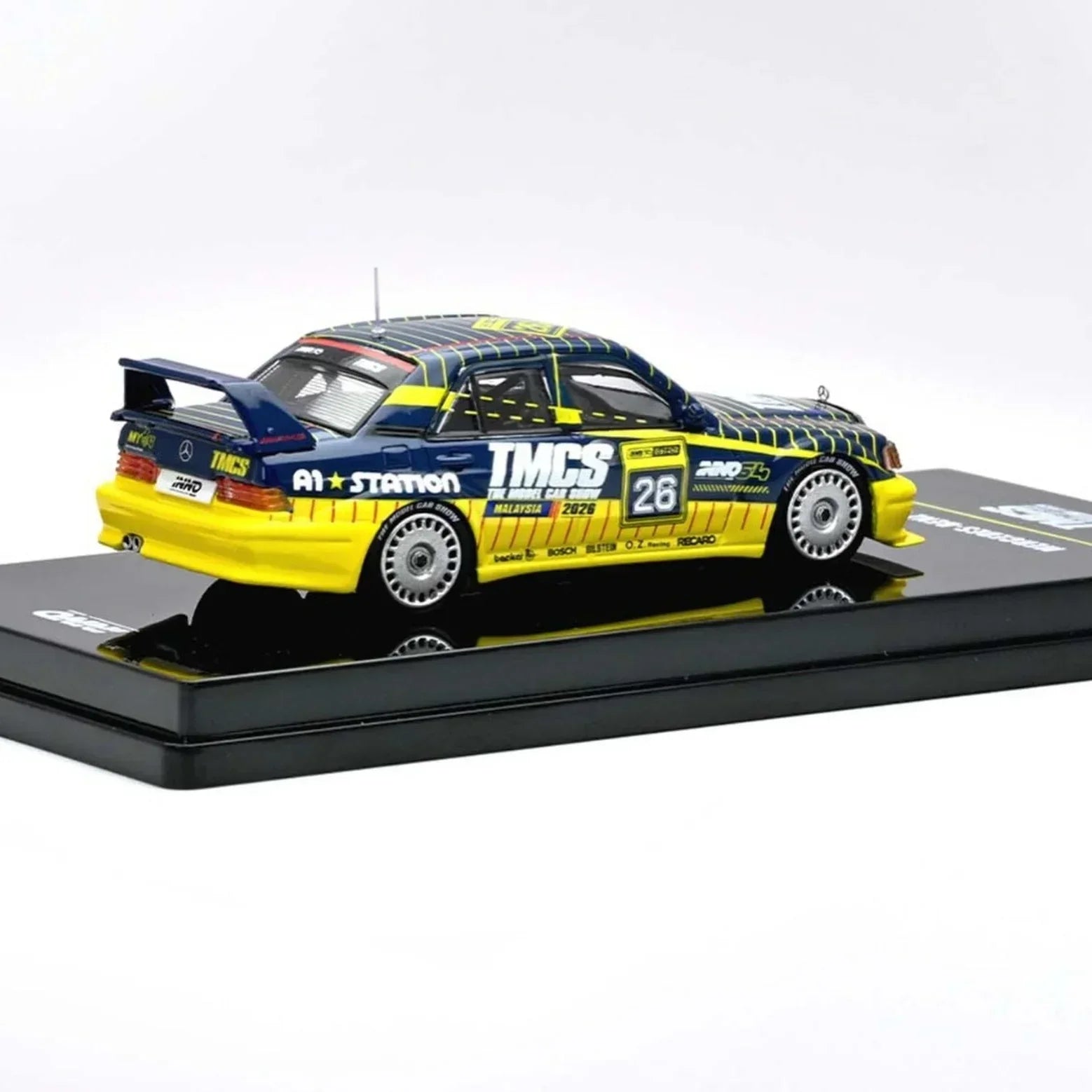 Premium scale diecast model car – *TMCS 2026* Liberty Walk Hino Profia 2018 (Limited 350 Sets) & Mercedes Benz 190E A1-Station Collectible